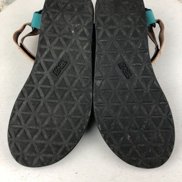 Teva Women's Size 9 Original Universal Cactus Brown Blue Yellow Sandals FAIR - Picture 10 of 13